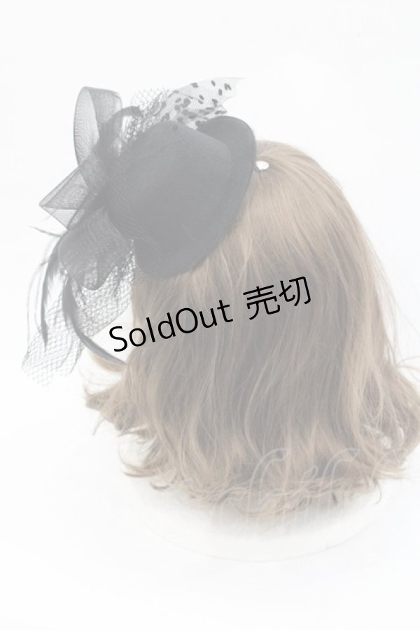 画像3: GOTHPUNKその他(買取対象外) / チュールミニハット  黒 I-25-10-29-110-PU-AC-SA-ZI (3)