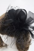 画像4: GOTHPUNKその他(買取対象外) / チュールミニハット  黒 I-25-10-29-110-PU-AC-SA-ZI (4)