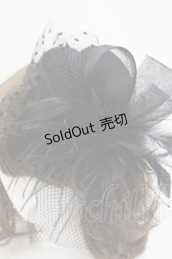 画像4: GOTHPUNKその他(買取対象外) / チュールミニハット  黒 I-25-10-29-110-PU-AC-SA-ZI (4)