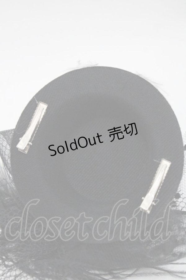 画像5: GOTHPUNKその他(買取対象外) / チュールミニハット  黒 I-25-10-29-110-PU-AC-SA-ZI (5)