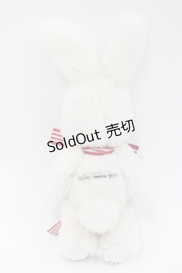 画像3: PINK HOUSE / クッキーラビッツぬいぐるみコサージュ  白 I-25-10-29-113-LO-ZA-SA-ZI (3)