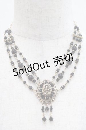 画像: Moi-meme-Moitie / アンティークローズネックレス  ゴールドＸ黒 I-25-10-29-115-MO-AC-SA-ZI