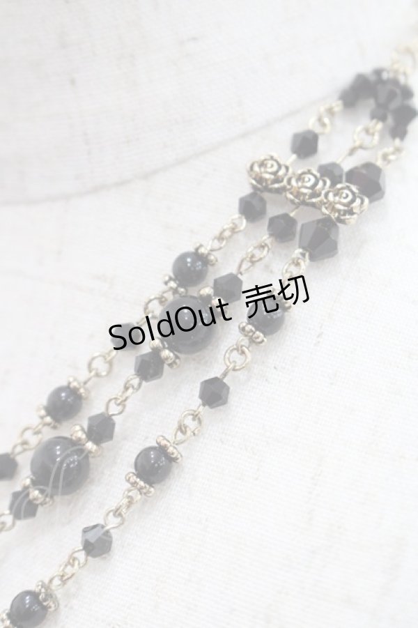 画像3: Moi-meme-Moitie / アンティークローズネックレス  ゴールドＸ黒 I-25-10-29-115-MO-AC-SA-ZI (3)