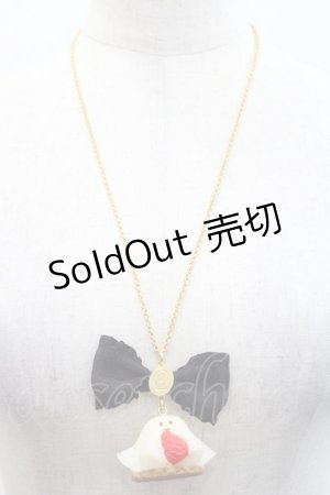 画像: Q-pot. / イチゴおばケーキネックレス  白Ｘ赤Ｘ黒 I-25-10-29-116-QP-AC-SA-ZI