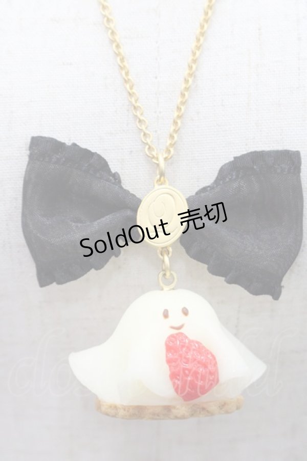 画像2: Q-pot. / イチゴおばケーキネックレス  白Ｘ赤Ｘ黒 I-25-10-29-116-QP-AC-SA-ZI (2)