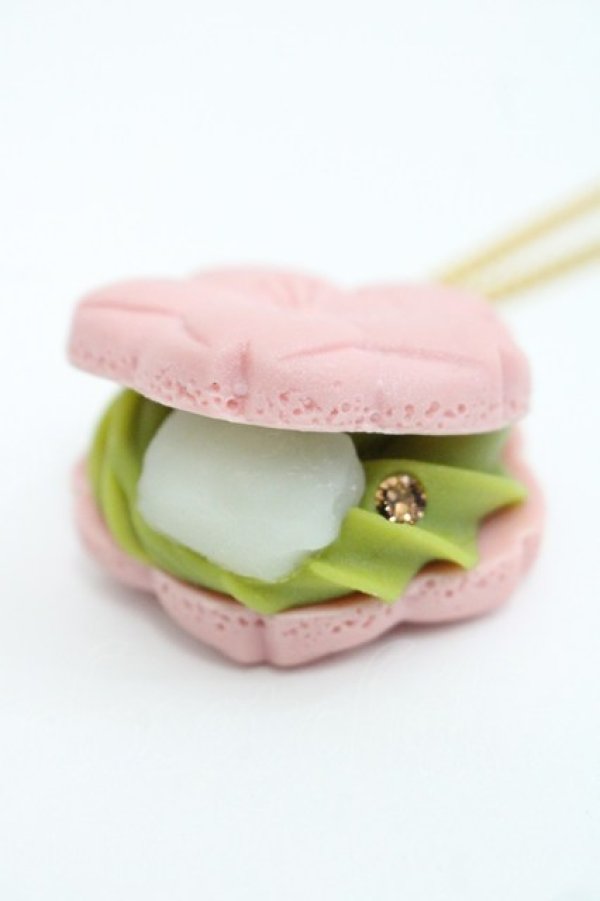 画像5: Q-pot. / サクラモナカマッチャアンネックレス  ピンクＸ抹茶 I-25-10-29-117-QP-AC-SA-ZI (5)