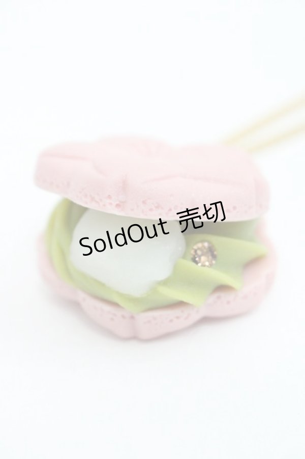 画像5: Q-pot. / サクラモナカマッチャアンネックレス  ピンクＸ抹茶 I-25-10-29-117-QP-AC-SA-ZI (5)