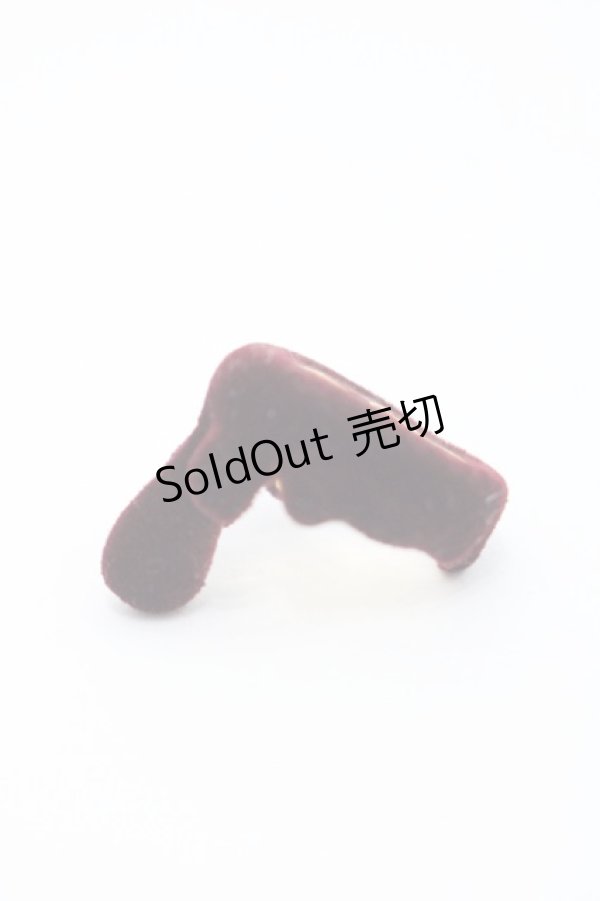 画像3: Q-pot. / フロッキーボルドーメルトリング 約10号 ボルドー I-25-10-29-119-QP-AC-SA-ZI (3)