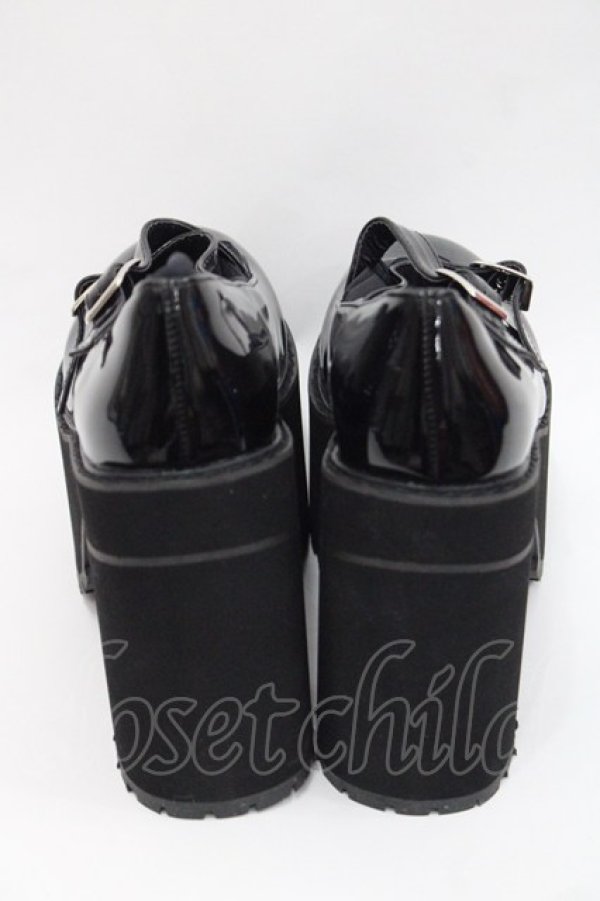 画像3: MA*RS / ダブルベルト厚底シューズ SS 黒 I-25-10-29-124-EL-SH-SA-ZI (3)