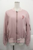 画像1: PINK HOUSE / ホワイトローズ刺繍ブルゾン  ピンク I-25-10-29-023-LO-JA-SA-ZI (1)