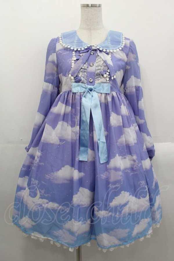画像1: Angelic Pretty / Misty Sky Brilliant ColorワンピースSet  Aqua Symphony I-25-10-29-025-AP-OP-SA-ZI (1)