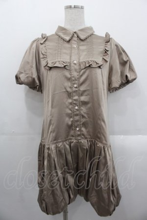 画像: axes femme POETIQUE / バルーンデザインフリルチュニ  ブラウン I-25-10-29-034-AX-OP-SA-ZI