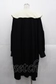 画像2: HEIHEI / スウェット刺繍ワンピース  黒Ｘアイボリー I-25-10-29-038-PU-OP-SA-ZI (2)