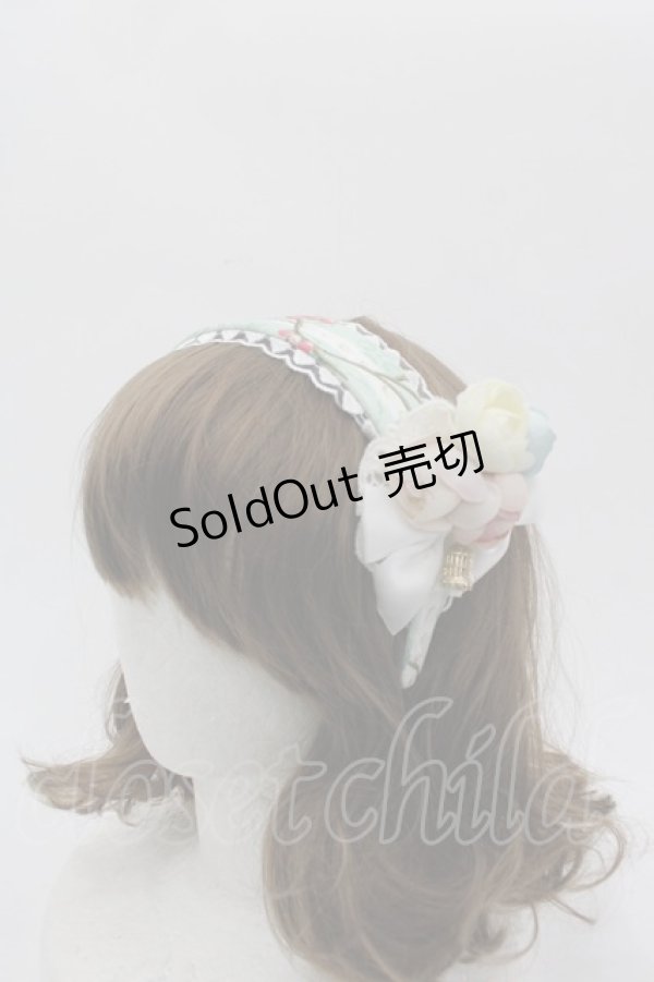 画像3: Le Palais du Miroir（海外ロリータブランド） / 小鳥柄ジャンパースカート  グリーンＸ白 I-25-10-29-044-LO-OP-SA-ZI (3)