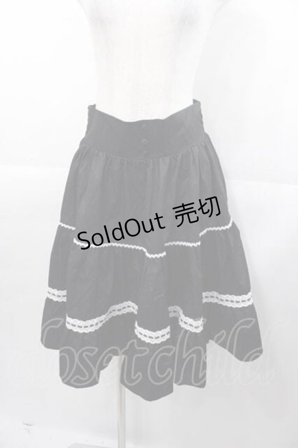 画像1: Eri Aino's Collection / シャーロットの水曜日スカート M 黒Ｘ白 I-25-11-04-059-LO-SK-SA-ZI (1)