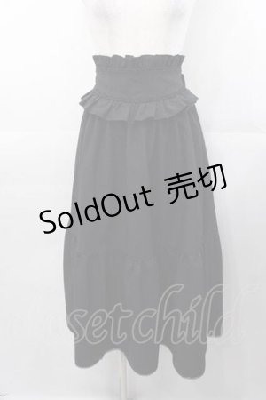 画像: MIHO MATSUDA / 切替スカート  黒 I-25-11-04-064-GO-SK-SA-ZI