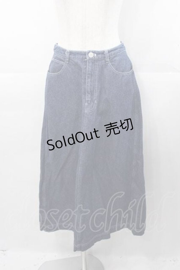 画像1: PINK HOUSE / エプロン型デニムスカート M インディゴ I-25-11-04-065-LO-SK-SA-ZI (1)