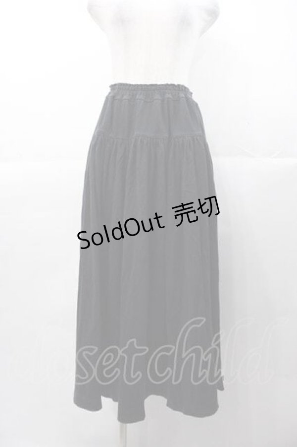 画像1: INGEBORG / カットソースカート  ブラック I-25-11-04-066-LO-SK-SA-ZI (1)