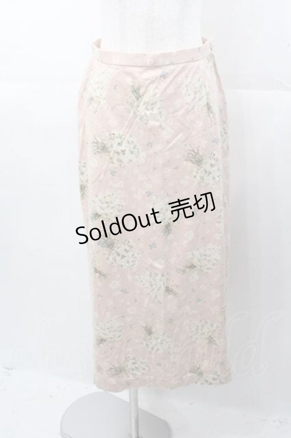 画像1: PINK HOUSE / ブーケプリントカットソースカート L ピンク I-25-11-04-067-LO-SK-SA-ZI (1)