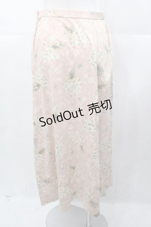 画像2: PINK HOUSE / ブーケプリントカットソースカート L ピンク I-25-11-04-067-LO-SK-SA-ZI (2)