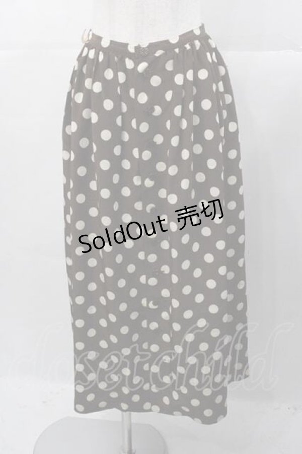 画像1: PINK HOUSE / ポルカドットスカート  ブラウン I-25-11-04-072-LO-SK-SA-ZI (1)