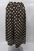 画像2: PINK HOUSE / ポルカドットスカート  ブラウン I-25-11-04-072-LO-SK-SA-ZI (2)