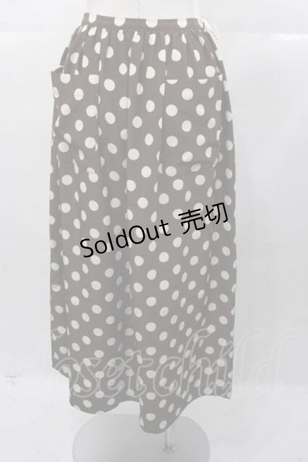画像2: PINK HOUSE / ポルカドットスカート  ブラウン I-25-11-04-072-LO-SK-SA-ZI (2)