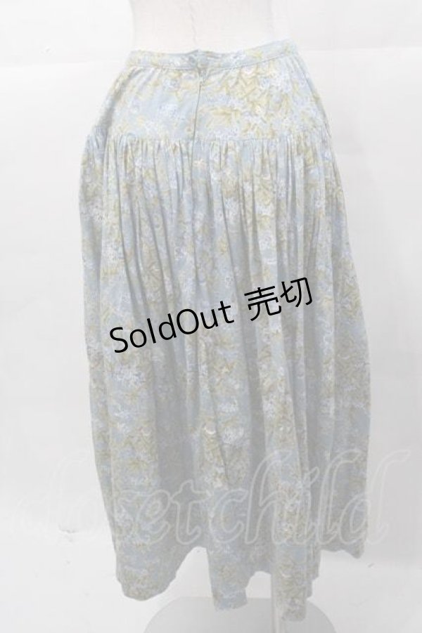 画像2: PINK HOUSE / 勿忘草プリントカットスカート  ブルー I-25-11-04-073-LO-SK-SA-ZI (2)