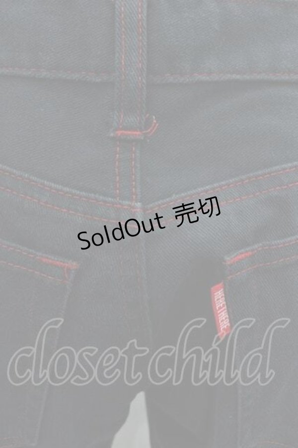 画像3: HERE THERE / サイドスタッズパンツ  黒Ｘ赤Ｘシルバー I-25-11-04-080-PU-PA-SA-ZI (3)