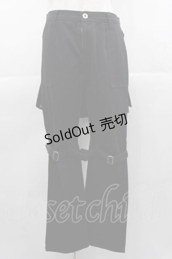 画像1: HELL CAT PUNKS / ボンテージパンツ  黒 I-25-11-04-081-PU-PA-SA-ZI (1)
