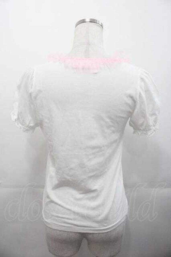 画像2: Nile Perch / 魔法少女半袖カットソー  白ＸピンクＸラベンダー I-25-11-04-009-LO-TO-SA-ZI (2)