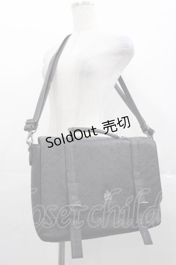 画像1: MIHO MATSUDA / 鍵スクール3Wayバッグ  ブラック I-25-11-04-088-GO-BG-SA-ZI (1)