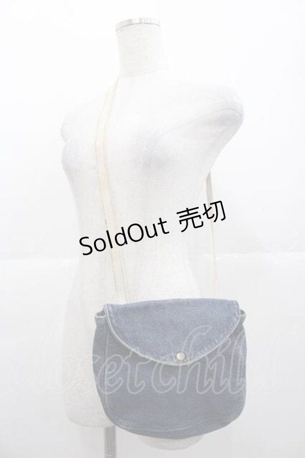 画像1: PINK HOUSE / デニムショルダーポーチ  青デニム I-25-11-04-090-LO-BG-SA-ZI (1)