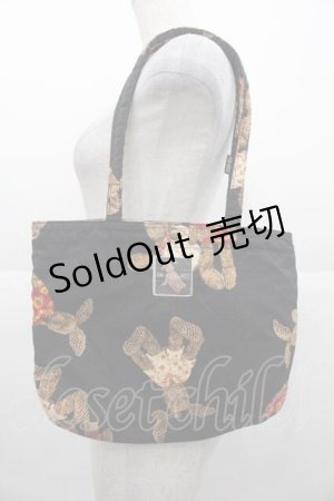 画像: PINK HOUSE / ウサギ柄ミニバッグ  ブラック I-25-11-04-091-LO-BG-SA-ZI