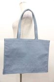 画像2: Maison de FLEUR / デニムブランドロゴ刺繍トートバッグ  ブルー I-25-11-04-098-LO-BG-SA-ZI (2)