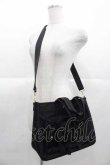 画像1: Maison de FLEUR / ボンネルリボンショルダーバッグ  黒 I-25-11-04-100-LO-BG-SA-ZI (1)