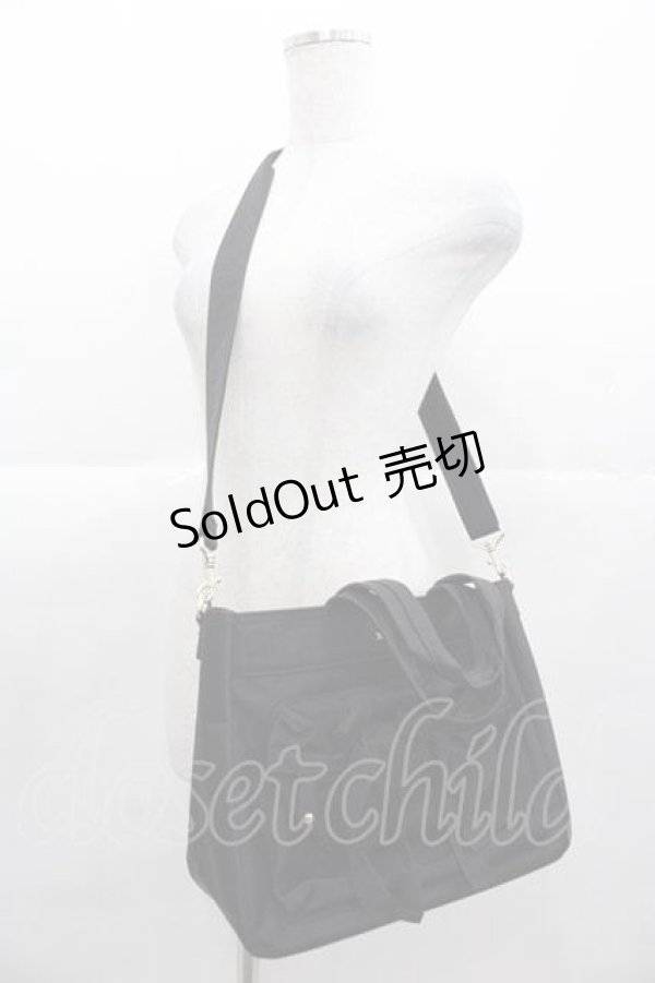 画像1: Maison de FLEUR / ボンネルリボンショルダーバッグ  黒 I-25-11-04-100-LO-BG-SA-ZI (1)