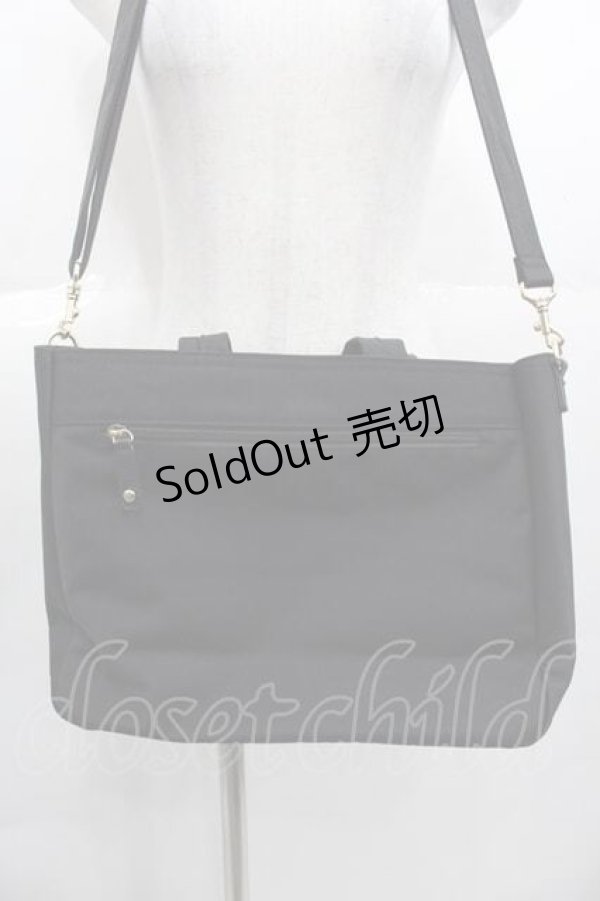 画像3: Maison de FLEUR / ボンネルリボンショルダーバッグ  黒 I-25-11-04-100-LO-BG-SA-ZI (3)