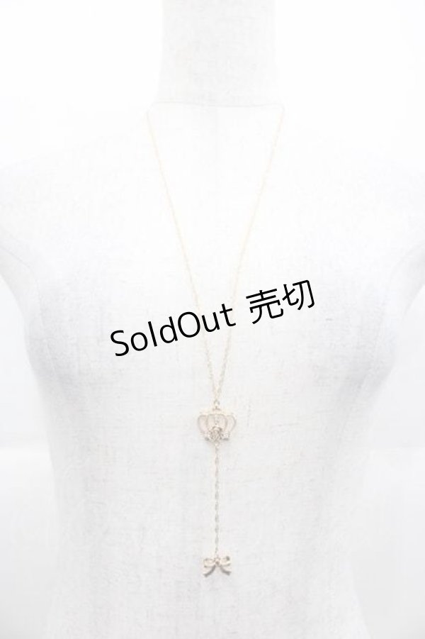 画像2: LOLITAその他(お買取対象外) / クラウンリボンネックレス  ゴールド I-25-11-04-101-LO-AC-SA-ZI (2)