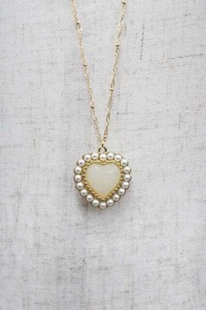 画像: LOLITAその他(お買取対象外) / ハートパールネックレス  ゴールド I-25-11-04-102-LO-AC-SA-ZI