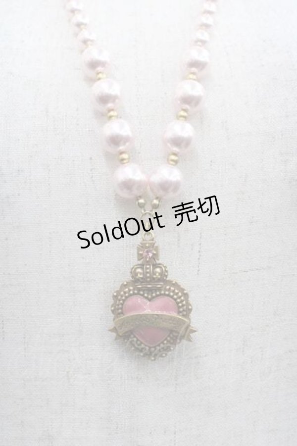 画像1: Angelic Pretty / Noble Collectionネックレス  ピンク I-25-11-04-103-AP-AC-SA-ZI (1)