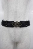 画像1: Kurumi Collaboration / マリンアカデミアベルト  黒Ｘゴールド I-25-11-04-105-LO-ZA-SA-ZI (1)