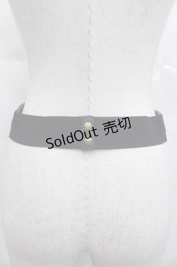 画像2: Kurumi Collaboration / マリンアカデミアベルト  黒Ｘゴールド I-25-11-04-105-LO-ZA-SA-ZI (2)