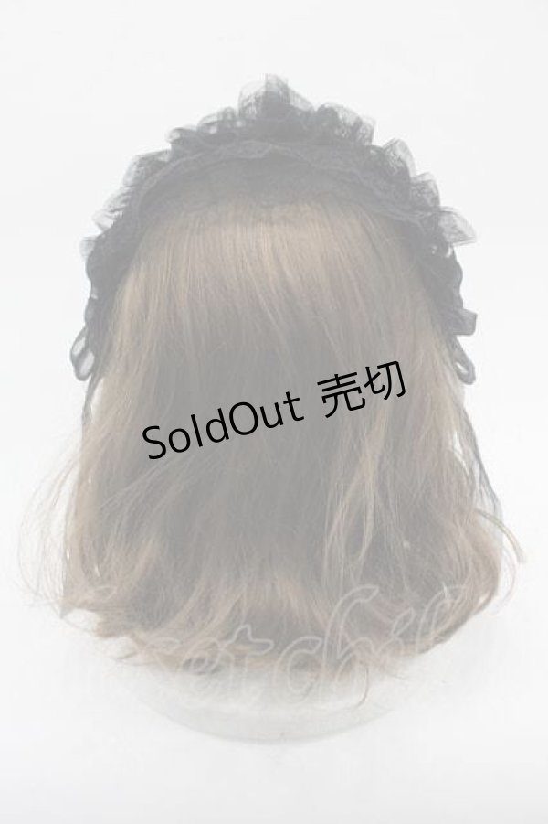 画像3: LOLITAその他(お買取対象外) / 蝶レースチュールヘッドドレス  黒 I-25-11-04-111-LO-AC-SA-ZI (3)