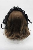 画像3: Whinny / リボンレースヘッドドレス  黒 I-25-11-04-114-PU-AC-SA-ZI (3)