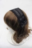 画像1: m petit by misako / ハートレースリボンヘッドドレス  黒 I-25-11-04-115-LO-AC-SA-ZI (1)
