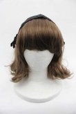 画像2: m petit by misako / ハートレースリボンヘッドドレス  黒 I-25-11-04-115-LO-AC-SA-ZI (2)