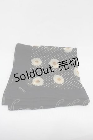 画像: PINK HOUSE / マーガレット水玉大判スカーフ  ブラック I-25-11-04-119-LO-ZA-SA-ZI