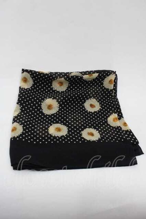 画像2: PINK HOUSE / マーガレット水玉大判スカーフ  ブラック I-25-11-04-119-LO-ZA-SA-ZI (2)