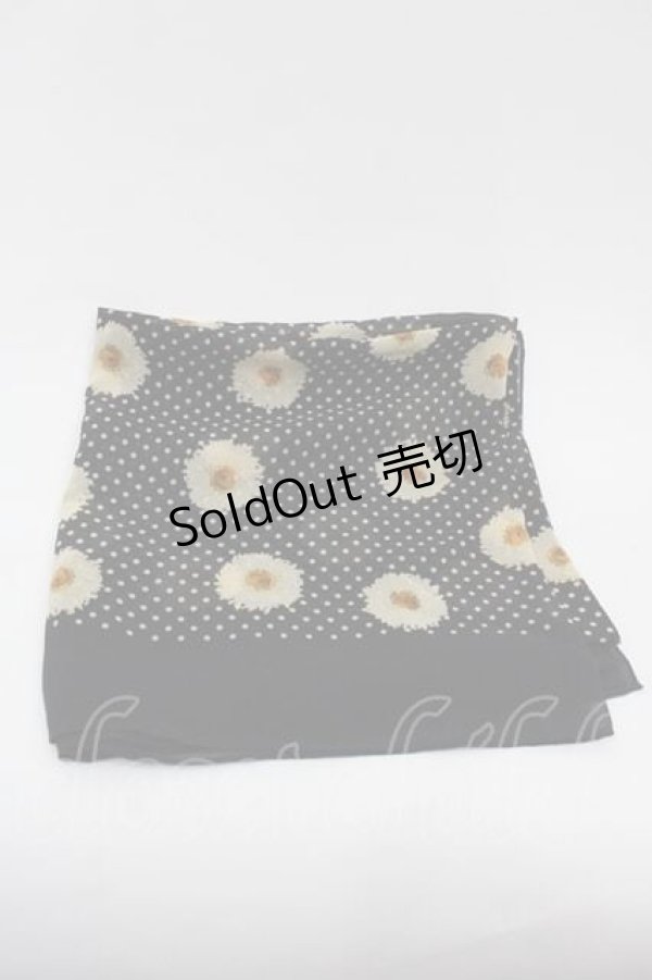 画像2: PINK HOUSE / マーガレット水玉大判スカーフ  ブラック I-25-11-04-119-LO-ZA-SA-ZI (2)